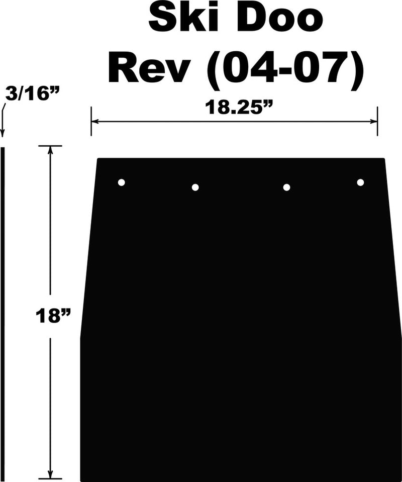 Pdp Snowflap SKI DOO REV - SF-REVPB Ski-Doo Snowmobiles 2004-2007