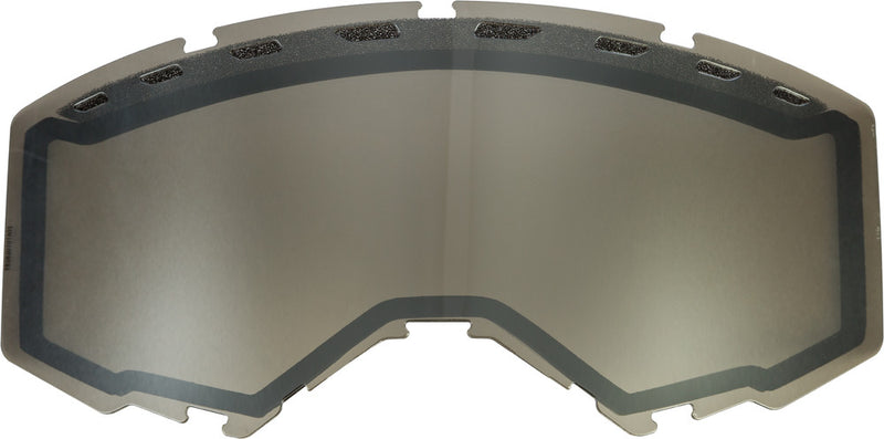 Fly Racing 37-5453 FLB-022 DUAL LENS WITH VENTS ADULT SILVER MIRROR/SMOKE