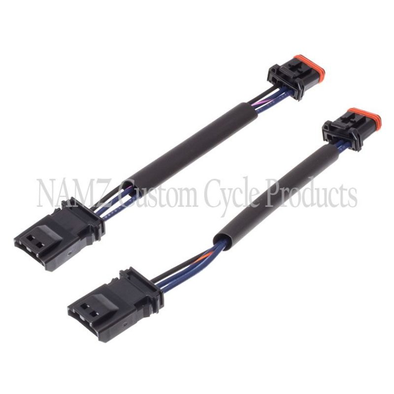 NAMZ NTSX-CB08 16-23 V-twin Softail (except Flstc/flstn) Plug-n-play Front Turn Signal Extension 8in. - Photo - Primary