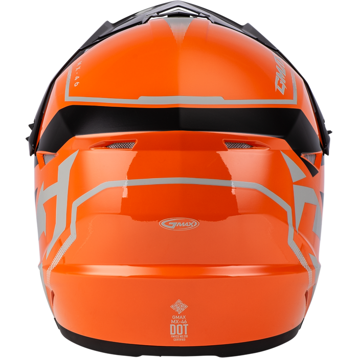 Gmax 72-6712X D3464287 MX-46 COMPOUND HELMET ORANGE/BLACK/GREY XL