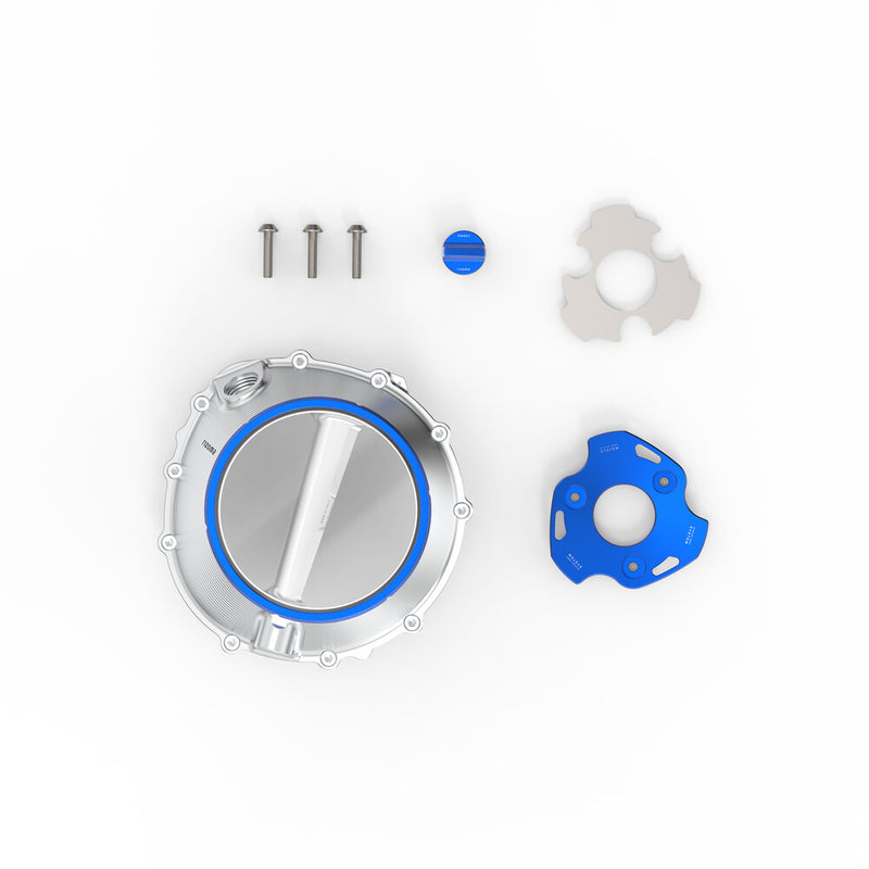 Rizoma 58-ZBW109A ZBW109A CLUTCH COVER SILVER/BLUE BMW