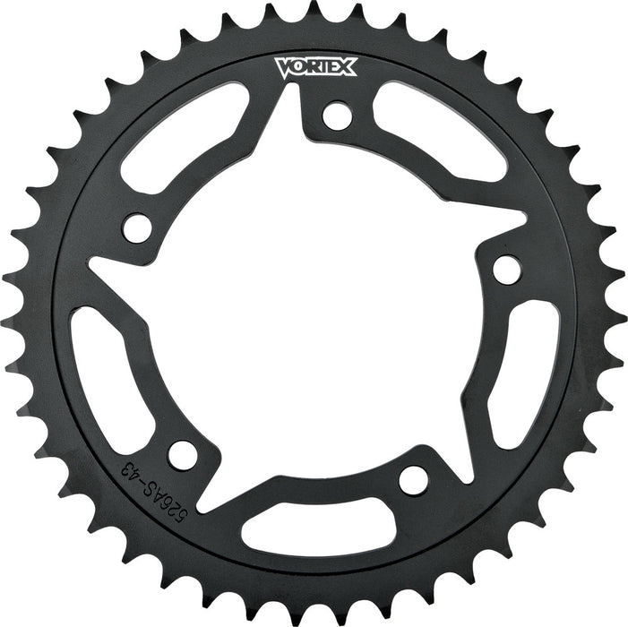 Vortex 3-435CS45 435CS-45 REAR SPROCKET STEEL 45T-525 BLK KAW/SUZ/YAM