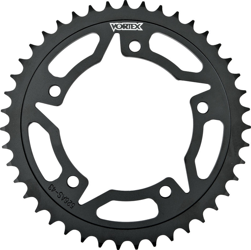Vortex 3-251S43 251S-43 REAR SPROCKET STEEL 43T-530 BLK HON