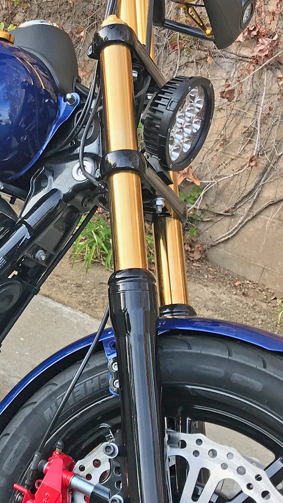 Harddrive Gold Fork Tubes 39MM 25" Standard FXD - 094394 For Harley Low / Super / Dyna / Sportster 1987-2017