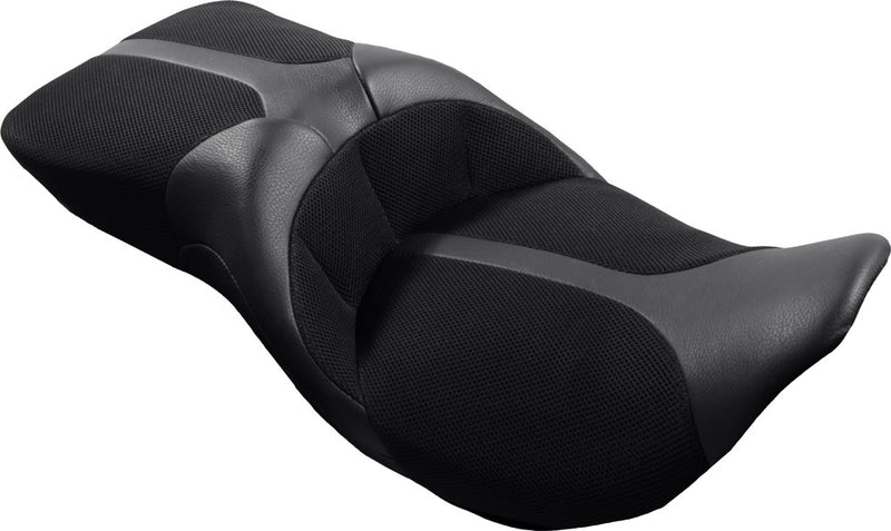 Danny Gray Tourist 2-UP Air-2 Seat FLH FLT ` - FA-DGE-0320 For Harley Touring 2008-2018