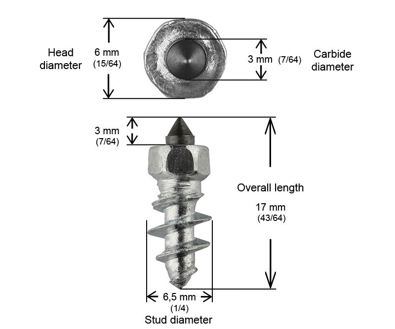 Igrip ST-15100R ST-15100R 5/8"-15MM STD SCREW STUDS QTY 100