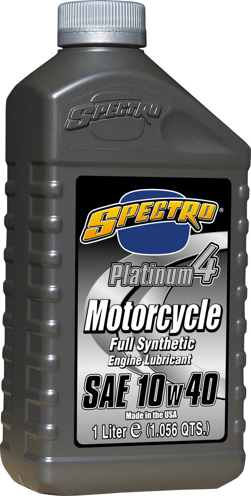 Spectro 582-01171 310281 PLATINUM M/C FULL SYN OIL 4T 10W40 1L
