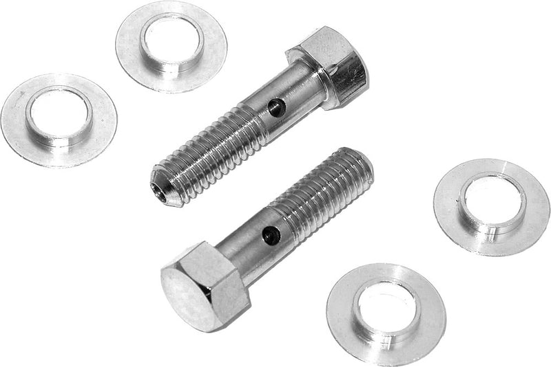 Harddrive Breather Bolts Chrome Pair Twin CAM - 120230 For Harley Motorcycles 1990-2016