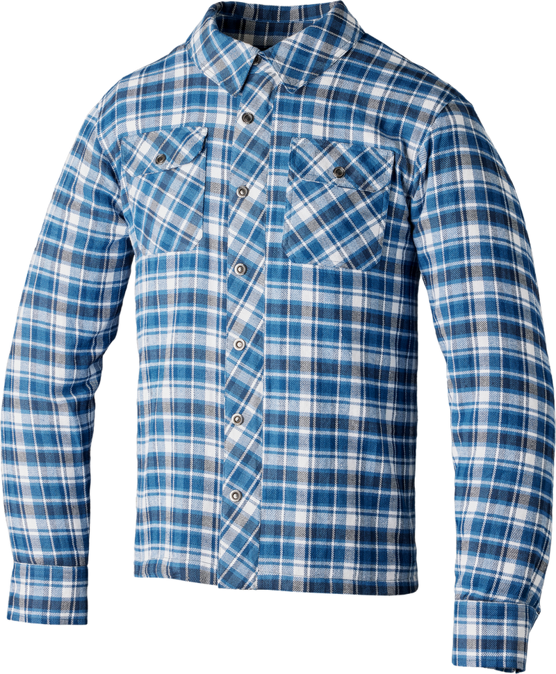 Rst 556-2115442 102115BLU2-42 KEVLAR LUMBERJACK CE SHIRT BLUE/GREY CHECK MD