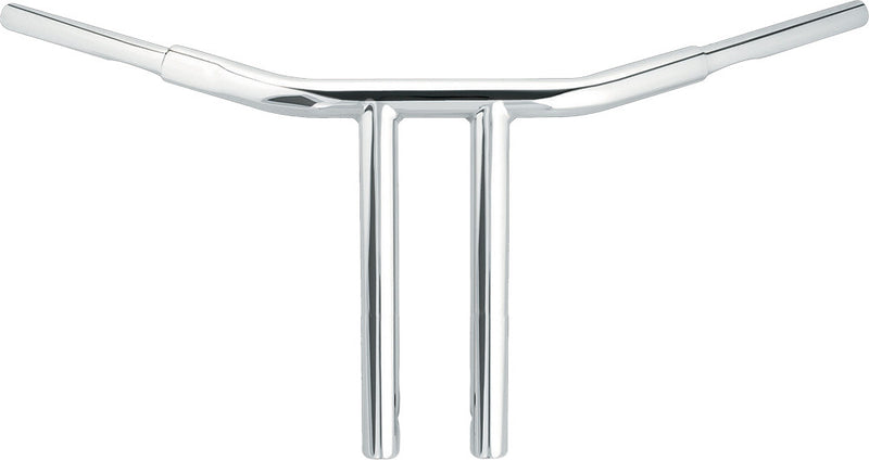 Wild 1 Chubby 12" Phsyco Drag Bar Chrome - WO564 For Harley Motorcycles 1974-2018