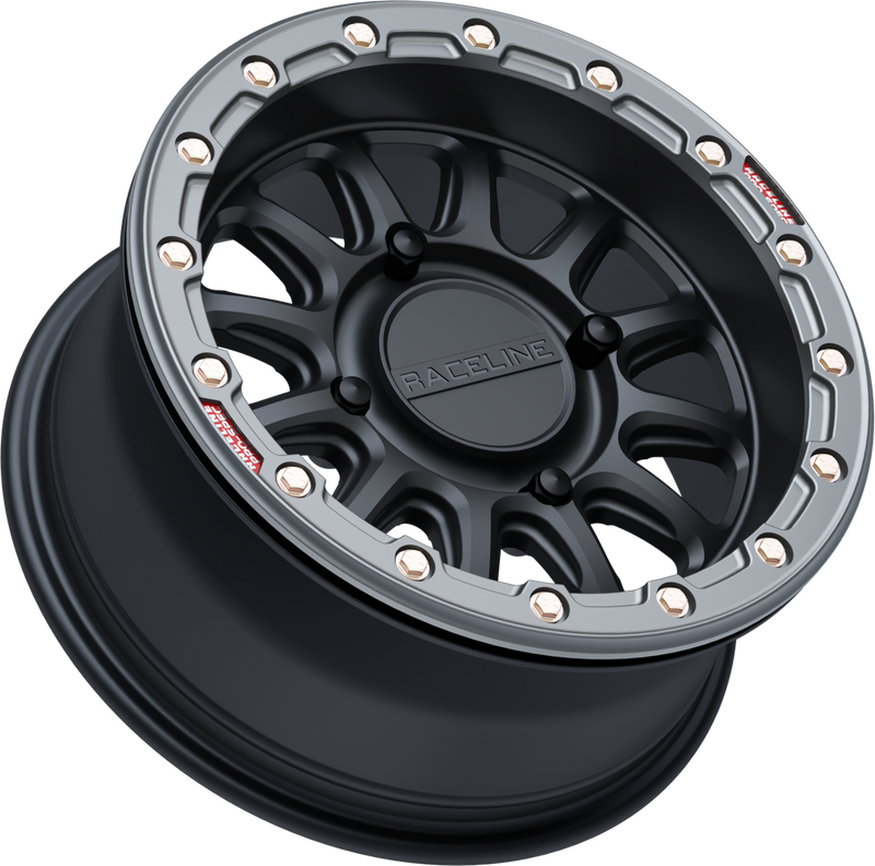 Raceline Wheels 570-2126 A14BG-57037+10 ALPHA WHEEL 4/137 BLK/GUNMETAL 15X7 (+10MM)