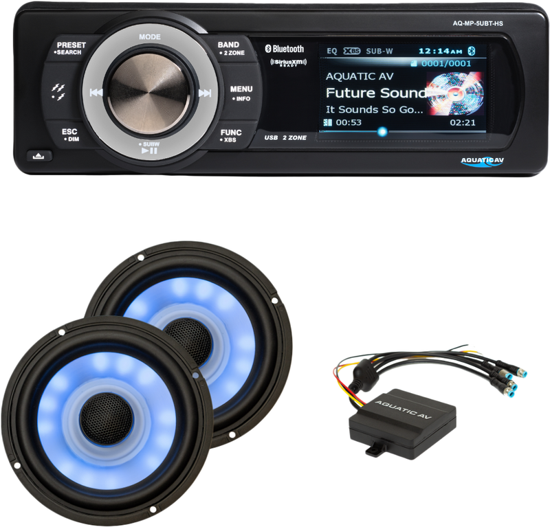 Aquatic Av Ultra RGB AND Stereo Plus Kit `98 - HK105 For Harley Touring 1998-2013