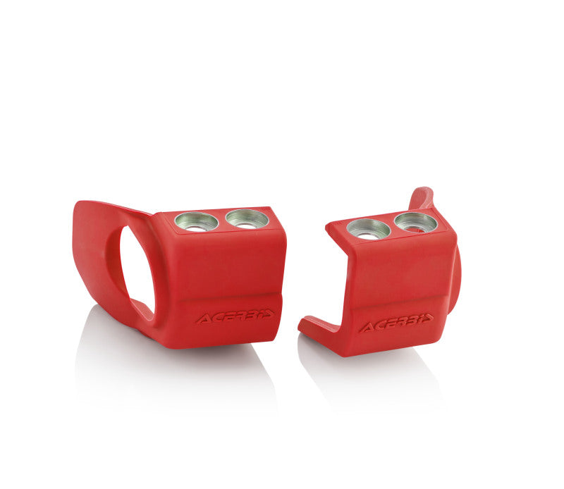 Acerbis 2709690227 09-24 Hon CRF250/R/CRF450R/RX/X/0R-S/ 09-23 Kaw KX250F/450F Fork Shoe Protectors - Red - Photo - Primary