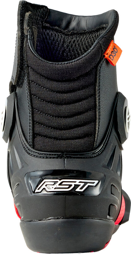 Rst 556-3697245 103697F.RED-45 TRACTECH EVO D3O SHORT BOOT BLACK/FLO RED 11.5