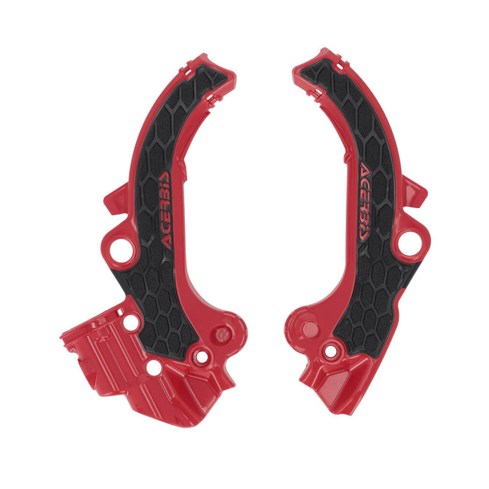 Acerbis 29858-91018 2985891018 FRAME GUARDS- X-GRIP RED/BLACK