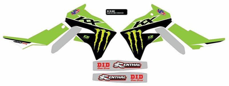 D-Cor Graphic Kit 22 MEK - 10-20-802 Kawasaki KX 450 2019-2022