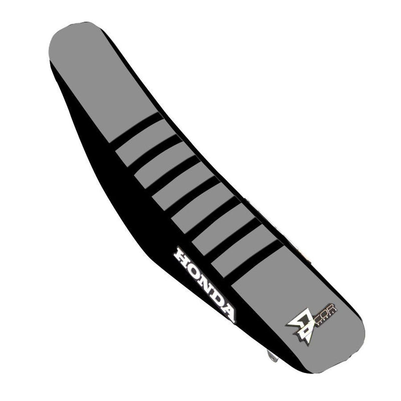 D'cor Visuals D-Cor Seat Cover Black Grey Black Ribs - 30-10-502 Honda CRF450R / CRF450RX / CRF250R 2021-2025