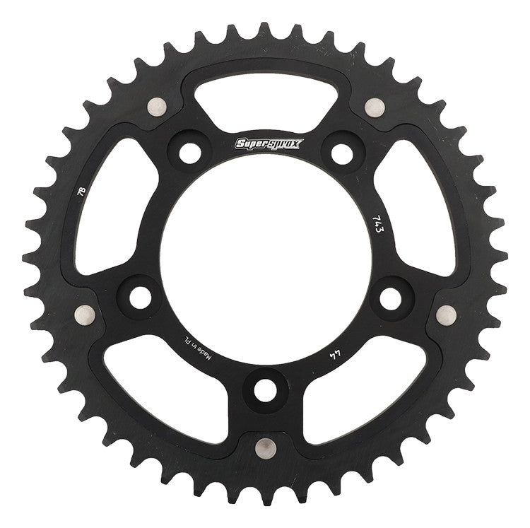 Supersprox 108-743144 RST-743-44-BLK REAR STEALTH SPROCKET ALU/STL 44T-520 BLK DUC