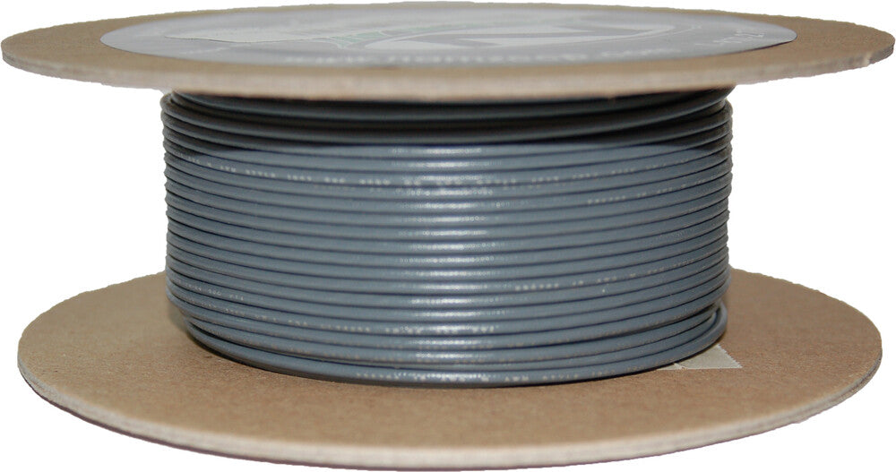 Namz Custom Cycle 850-08952 NWR-8-100 #18-GAUGE GREY 100' SPOOL OF PRIMARY WIRE