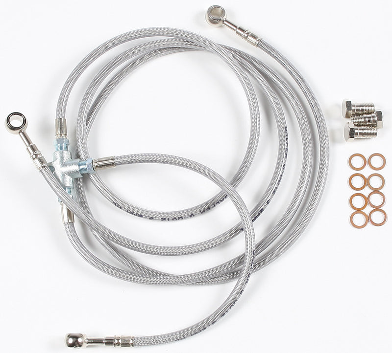 Galfer 3 Line Front Brake Line Kit - FK003D725-3+2 Yamaha 450R 4x2 2009-2012