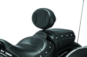 Kuryakyn 1628 Plug-n-go Driver Backrest 14-Up Indian Black Pad, Chrome - User 1