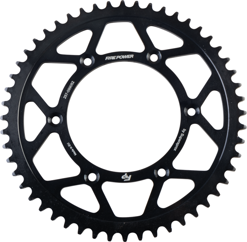 Fire Power 257-099052 FPS-990-52-BLK REAR SPROCKET STEEL 52T BLK