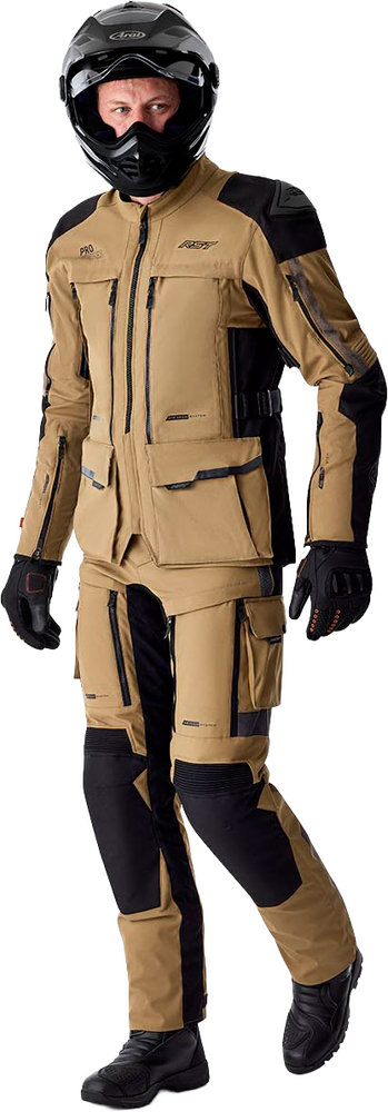 Rst 556-3599342 103599SND-42 PS ADVENTURE D3O JACKET SAND/BLACK TEXTILE MD