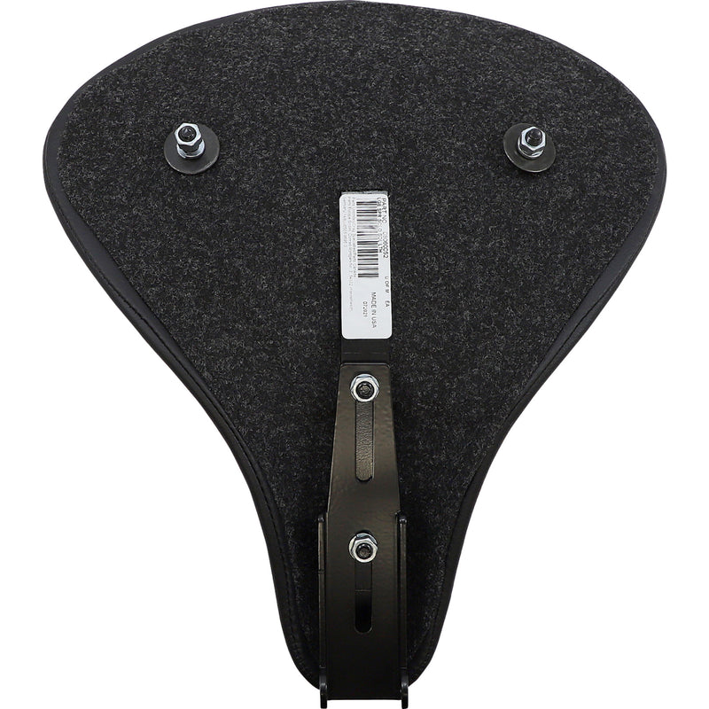 DRAG SPECIALTIES SEATS 0806-0052 Large Spring Solo Seat Seat - Spring Solo - Large - Black Solar-Reflective Leather - Smooth