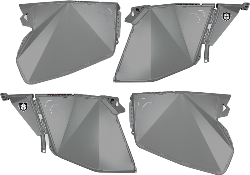 Pro Armor Traditional Half Doors Titanium Matte Metallic POL - P144D000TMM Polaris RZR 2014-2020