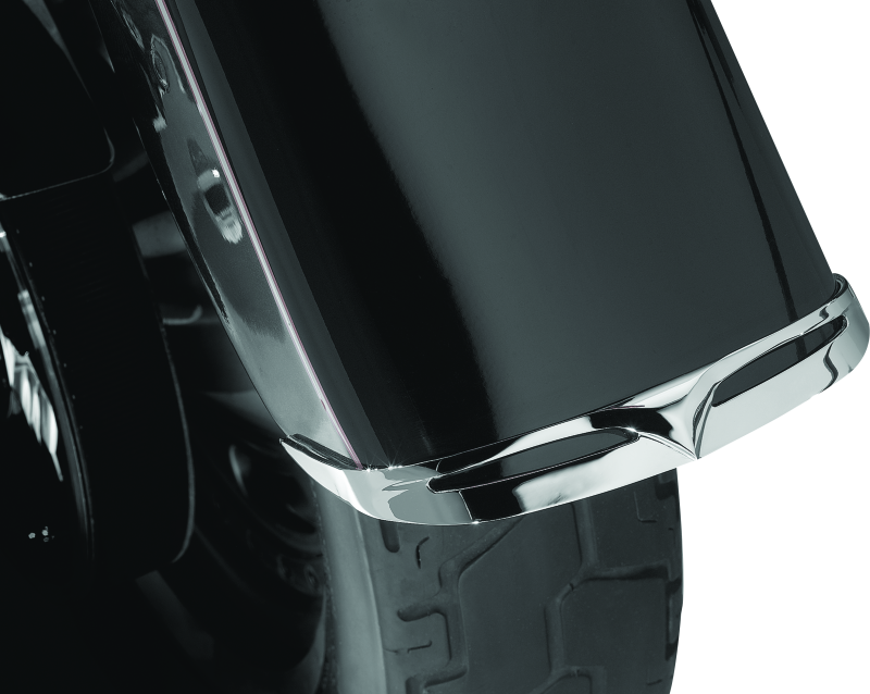 Kuryakyn 9013 Fender Tip Front Leading Edge 90-17 Fat Boy Models Chrome - Photo - Primary