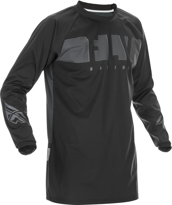 Fly Racing 370-8010L 370-8010L WINDPROOF JERSEY BLACK/GREY LG