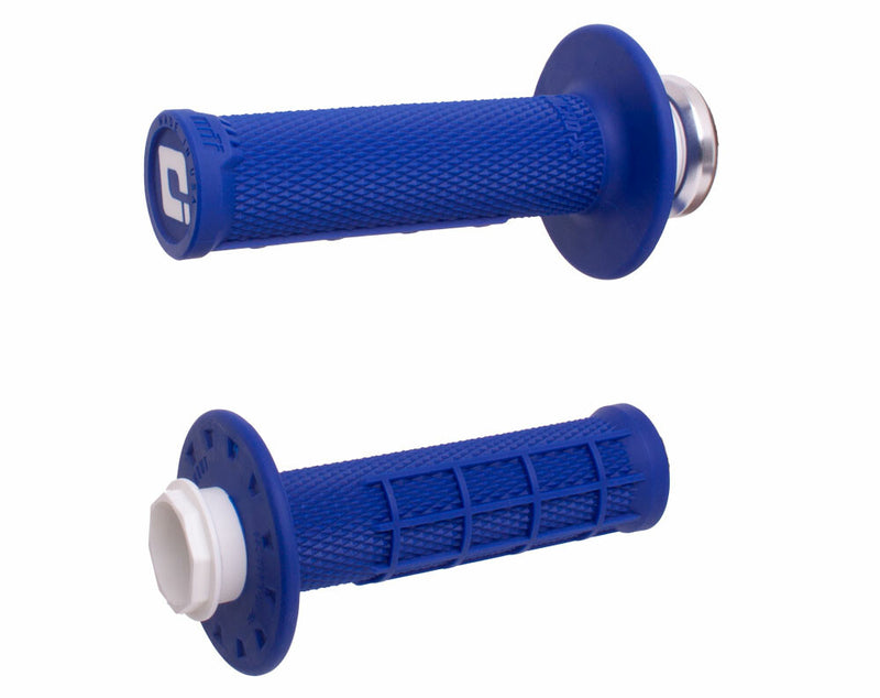 Odi 206-1155 H36MXU MICRO-X LOCK-ON GRIPS HALF-WAFFLE BLUE/SILVER