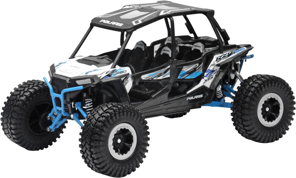 New Ray Toys 959-0124 57976A REPLICA 1:18 UTV POLARIS RZR 4 TURBO RC WHITE