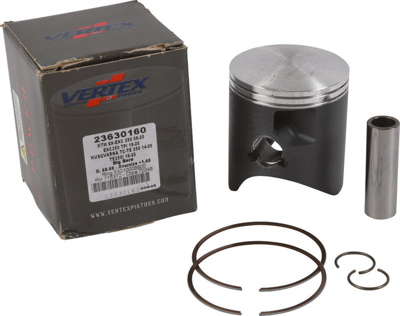 Vertex Piston Kit BB Cast 67.95/+1.60 - 23630160 For KTM SX 250 / EXC 250 2006-2024 | Husqvarna TC 250 2014-2024