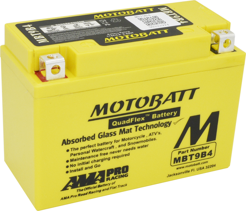 Motobatt 491-1020 MBT9B4 BATTERY MBT9B4 SEALED FACTORY ACTIVATED