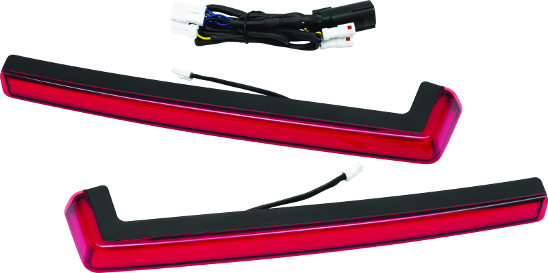 Kuryakyn 2943 Tracer Tour Pak Side Lights Red Lens - Photo - Primary