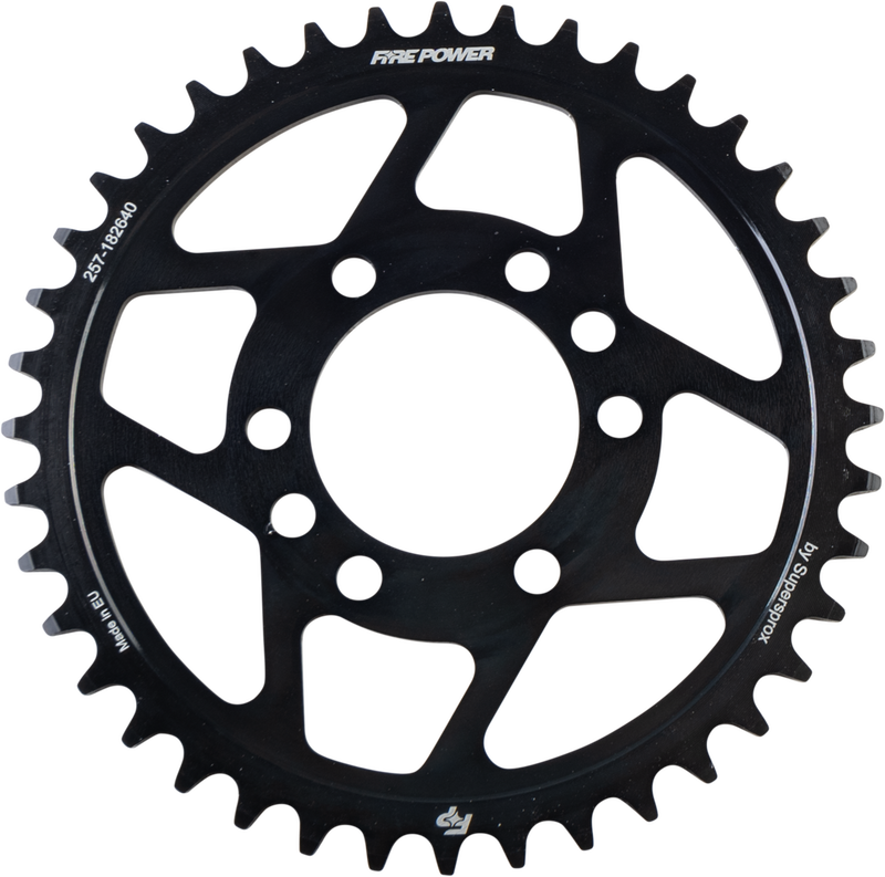 Fire Power Rear Sprocket Steel 40T Black - FPS-1826-40-BLK Kawasaki ATVs 2003-2006
