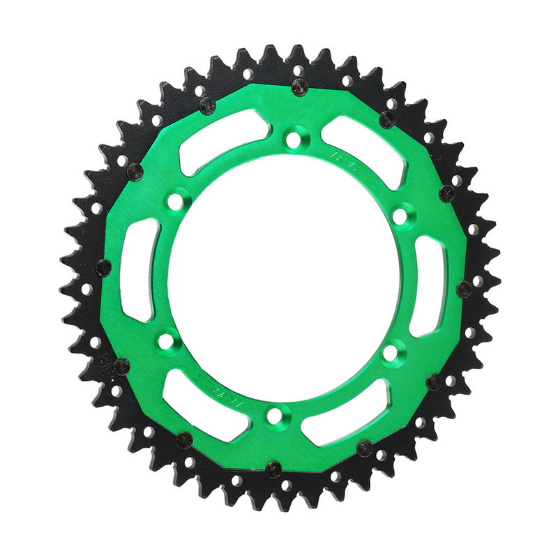 RFX Armalite Rear Sprocket 48T Green - FXRS 20-48 ALGN Kawasaki Dirt Bikes 1980-2026