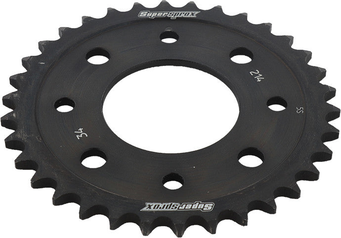 Supersprox Rear Sprocket Steel 34T-420 Black - RFE-214-34-BLK Honda Grom 125 / Grom / MSX125SF Grom 2014-2017
