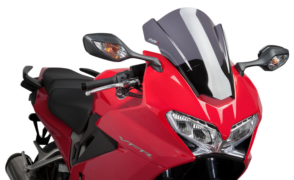 Puig Hi-Tech Parts Windscreen Racing Dark Smoke - 7598F Honda VFR800FI Interceptor / VFR800F 2014-2017