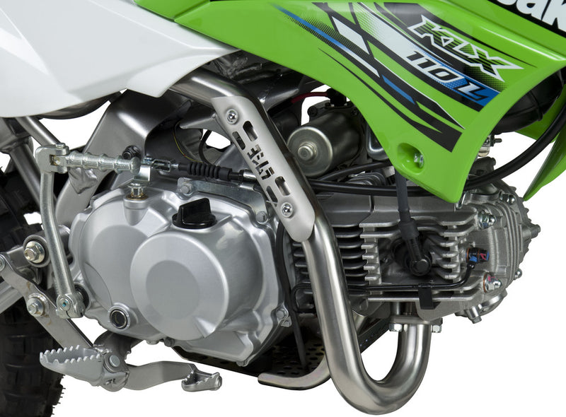 Yoshimura RS-2 Header Canister END CAP Exhaust System SS-CF-SS - 2430522 Kawasaki 110 2002-2016