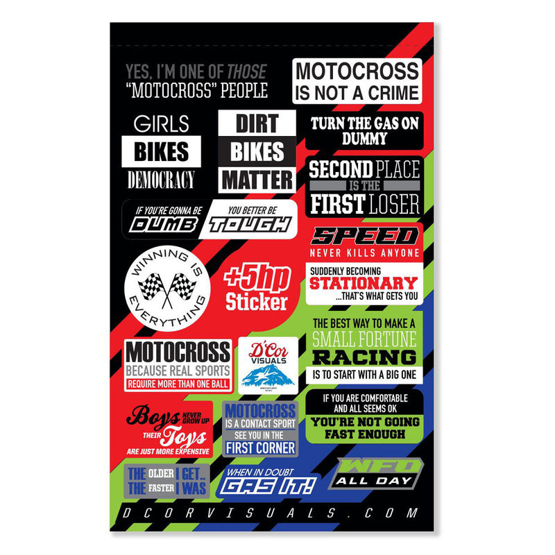 D'cor Visuals D-Cor Decal Sheet Moto Talk 2 4 MIL - 40-90-121