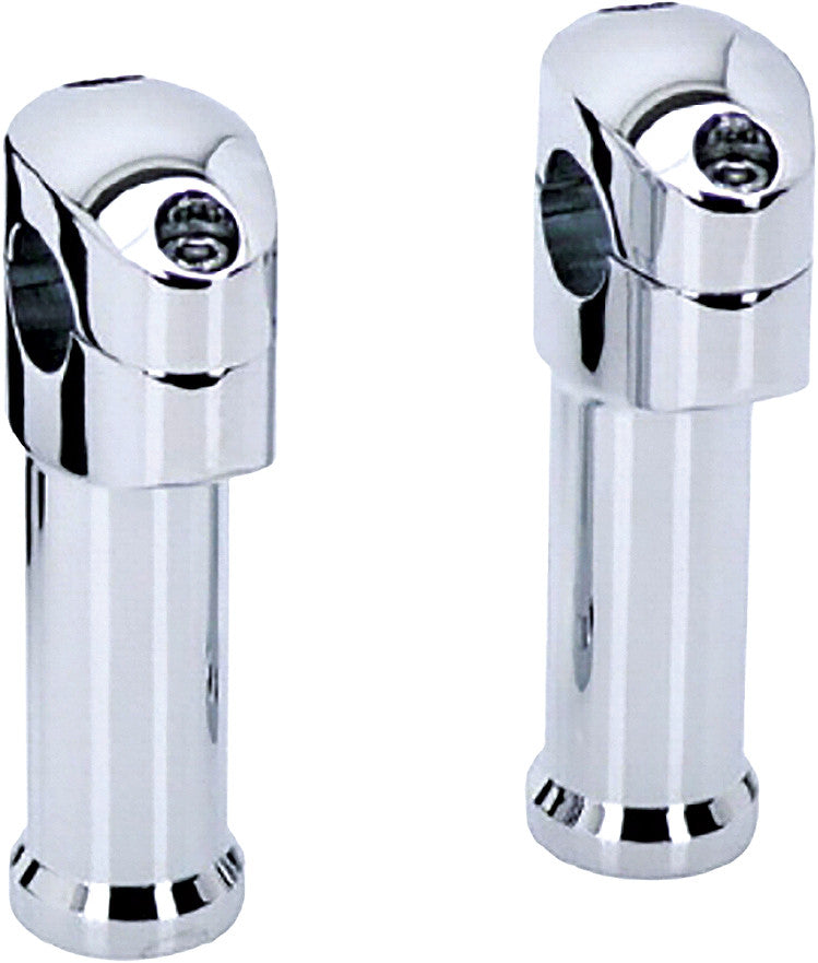 Harddrive 240973 Riser Kit FOR 1.25" DIA 1.5" Tall Chrome For Harley Motorcycles 2006-2017