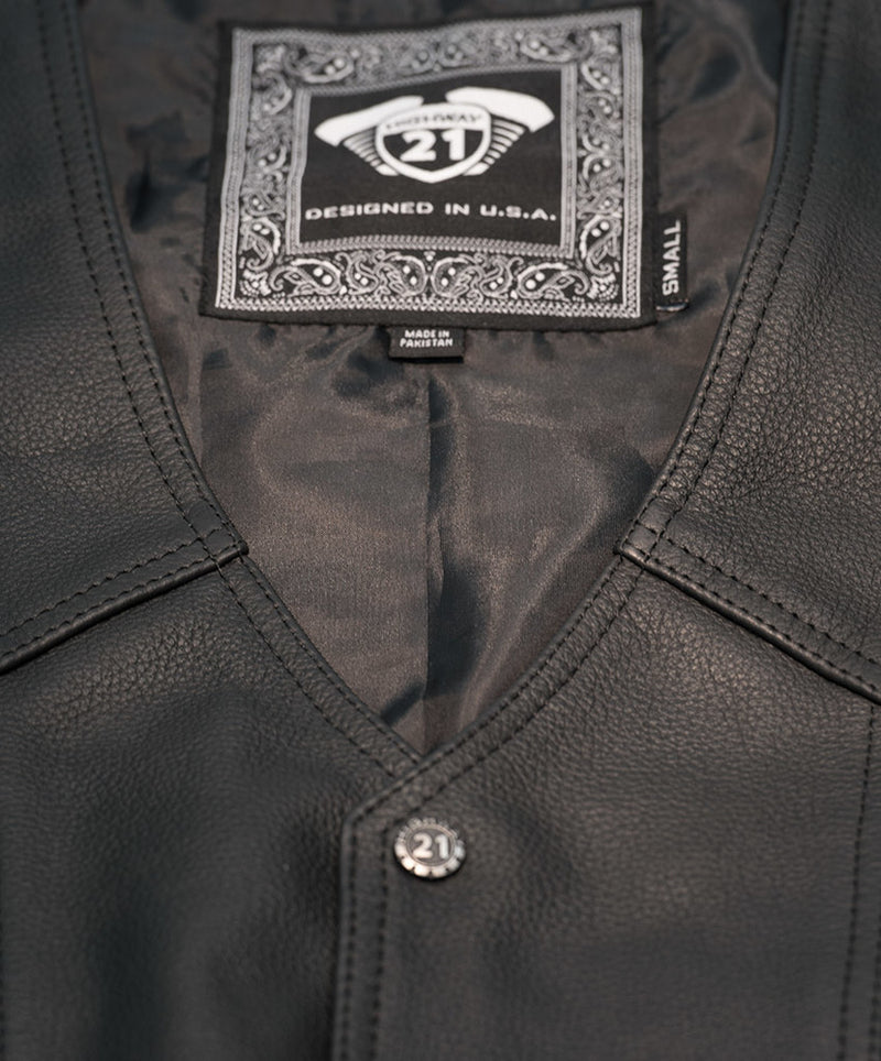 Highway 21 logo on Six Shooter Vest liner