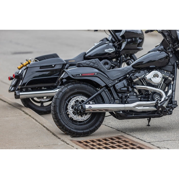 S&S CYCLE 1800-2486 550-0847B SuperStreet 2:1 50 State Exhaust System - 2:1 50 State Exhaust for M8 Softail - Chrome