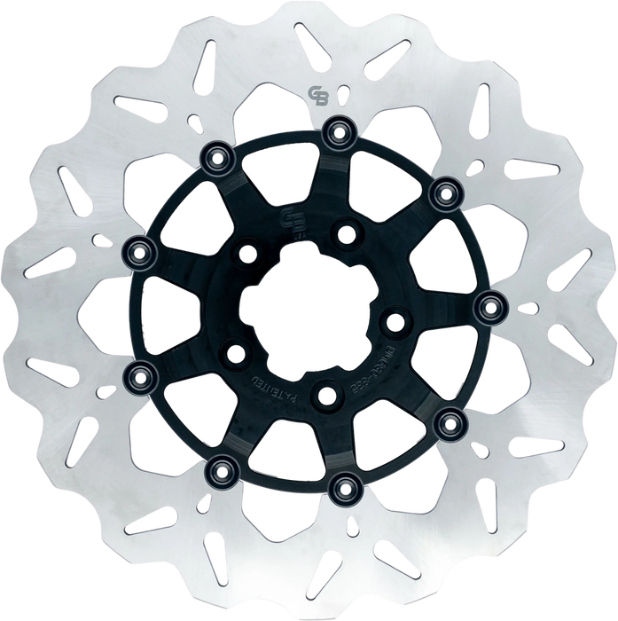 Gbrakes 17-DU004 GBDU004 ROTOR 11.8" FLOATING WAVE RR BLACK