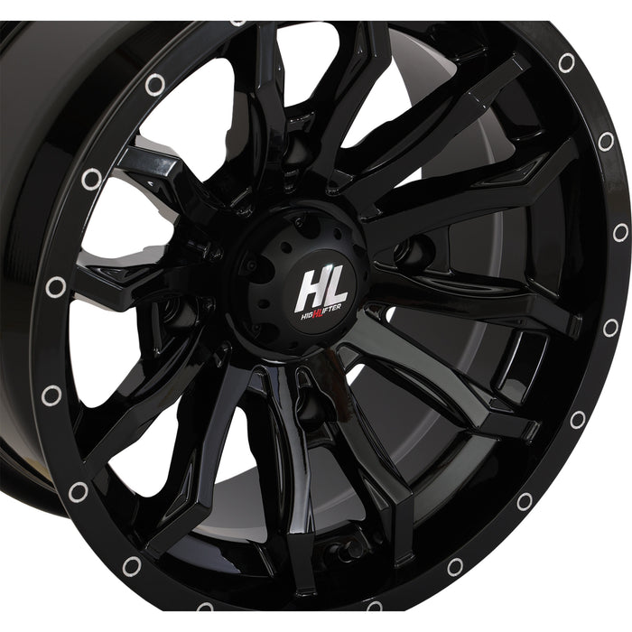 HIGH LIFTER 0230-1293 14HL21-1256 HL21 Wheel Wheel - HL21 - Front/Rear - Gloss Black - 14x7 - 4/156 - 4+3 (+10 mm)