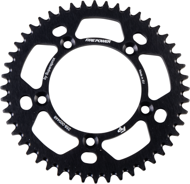 Fire Power 258-000448 FPA-4-48-BLK REAR SPROCKET ALUMINUM 48T BLK