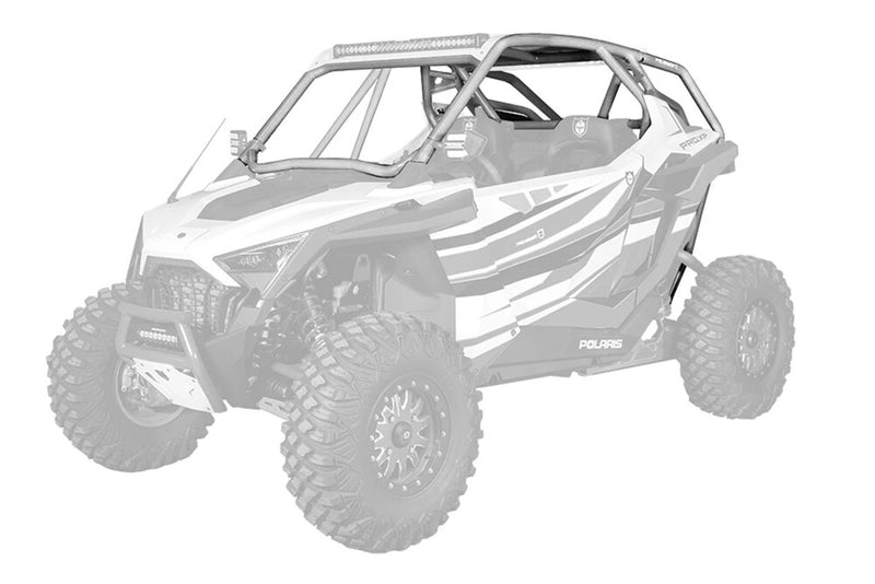 Pro Armor PRO XP Cage With V Intrusion Sparkle Silver Metallic - P199C050SSM Polaris RZR 2020-2022