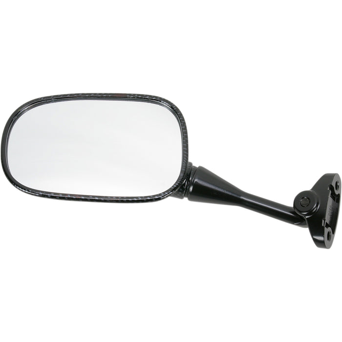 EMGO 20-87024 20-87024 Carbon Fiber Mirror Mirror - Side View - Carbon Fiber - Rectangle - Left - Honda